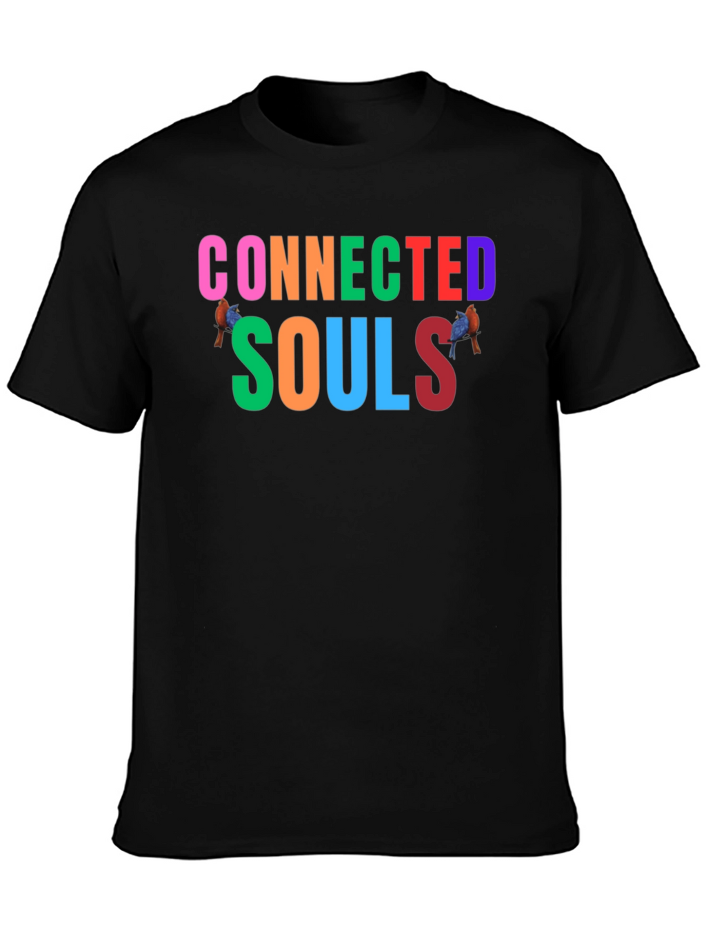 Connected Souls Graphic Tee - Black Casual Shirt