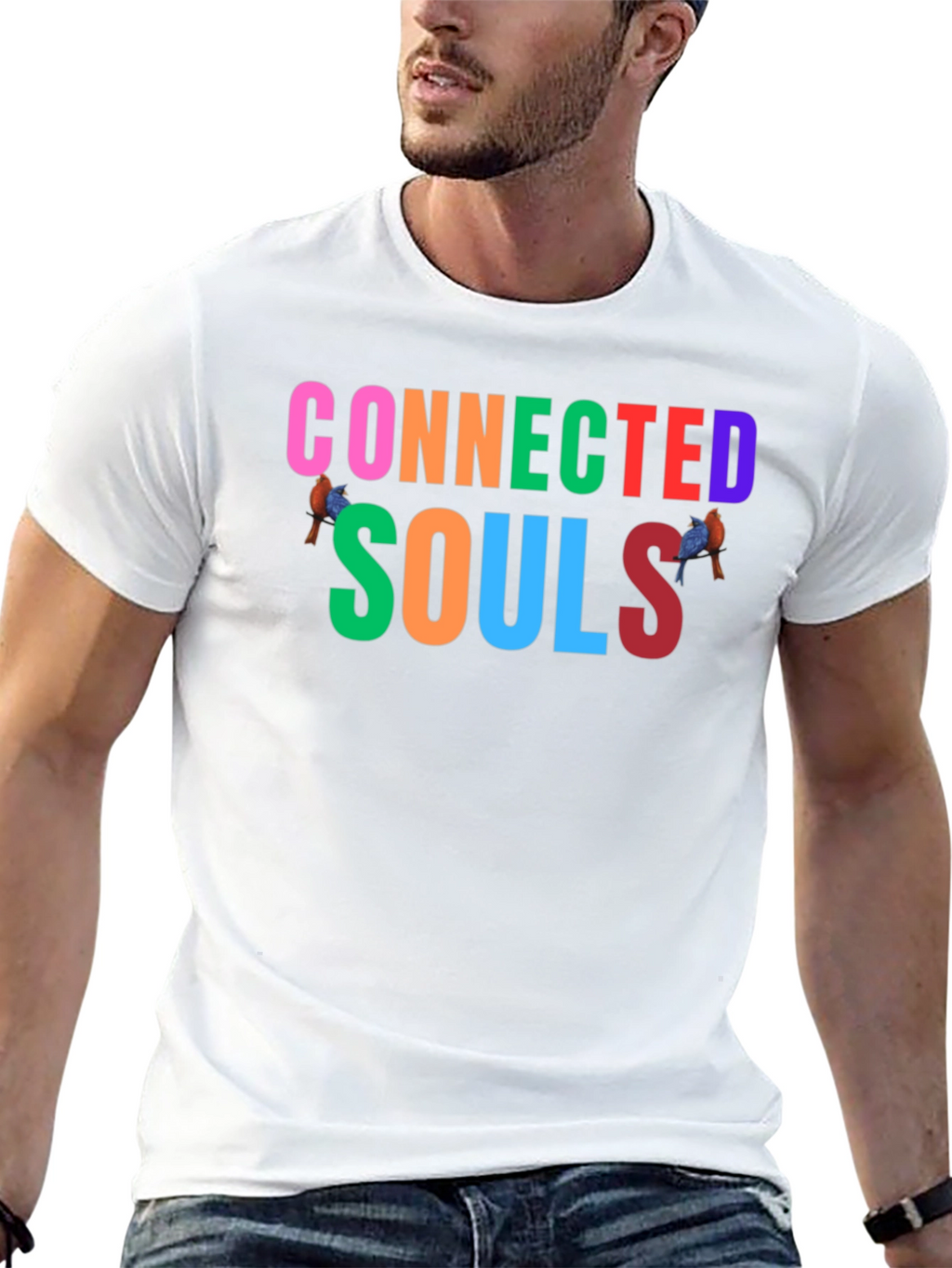 Connected Souls Graphic Tee - Black Casual Shirt