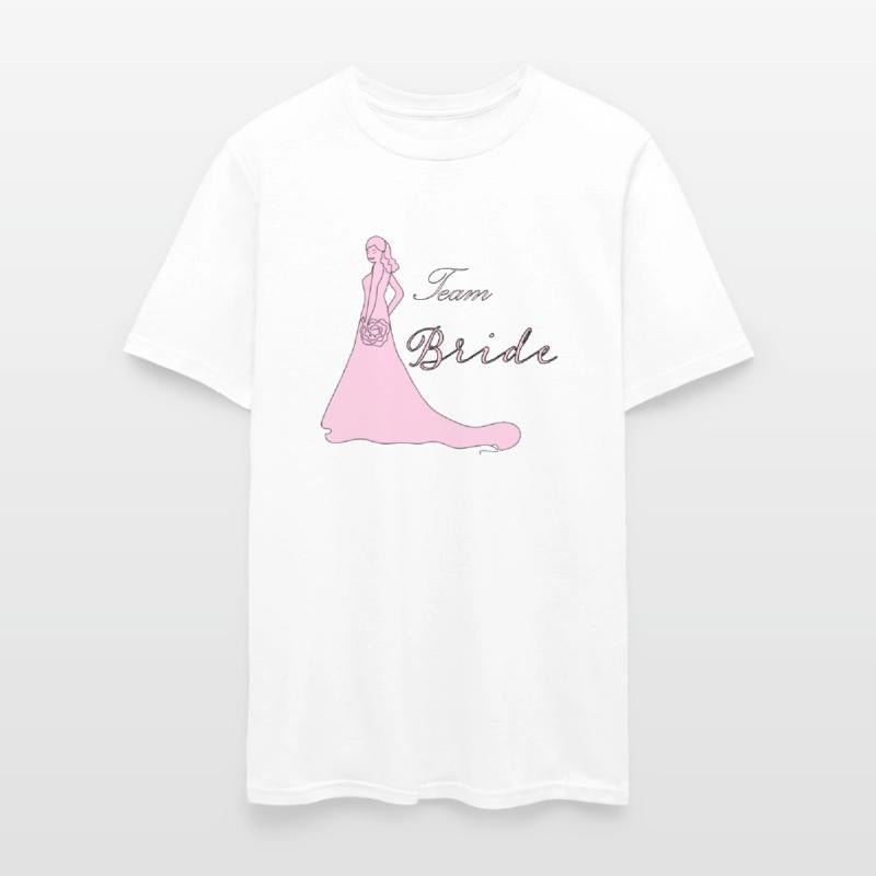 team bride pink silhouette bachelorette party