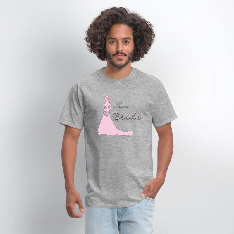 team bride pink silhouette bachelorette party