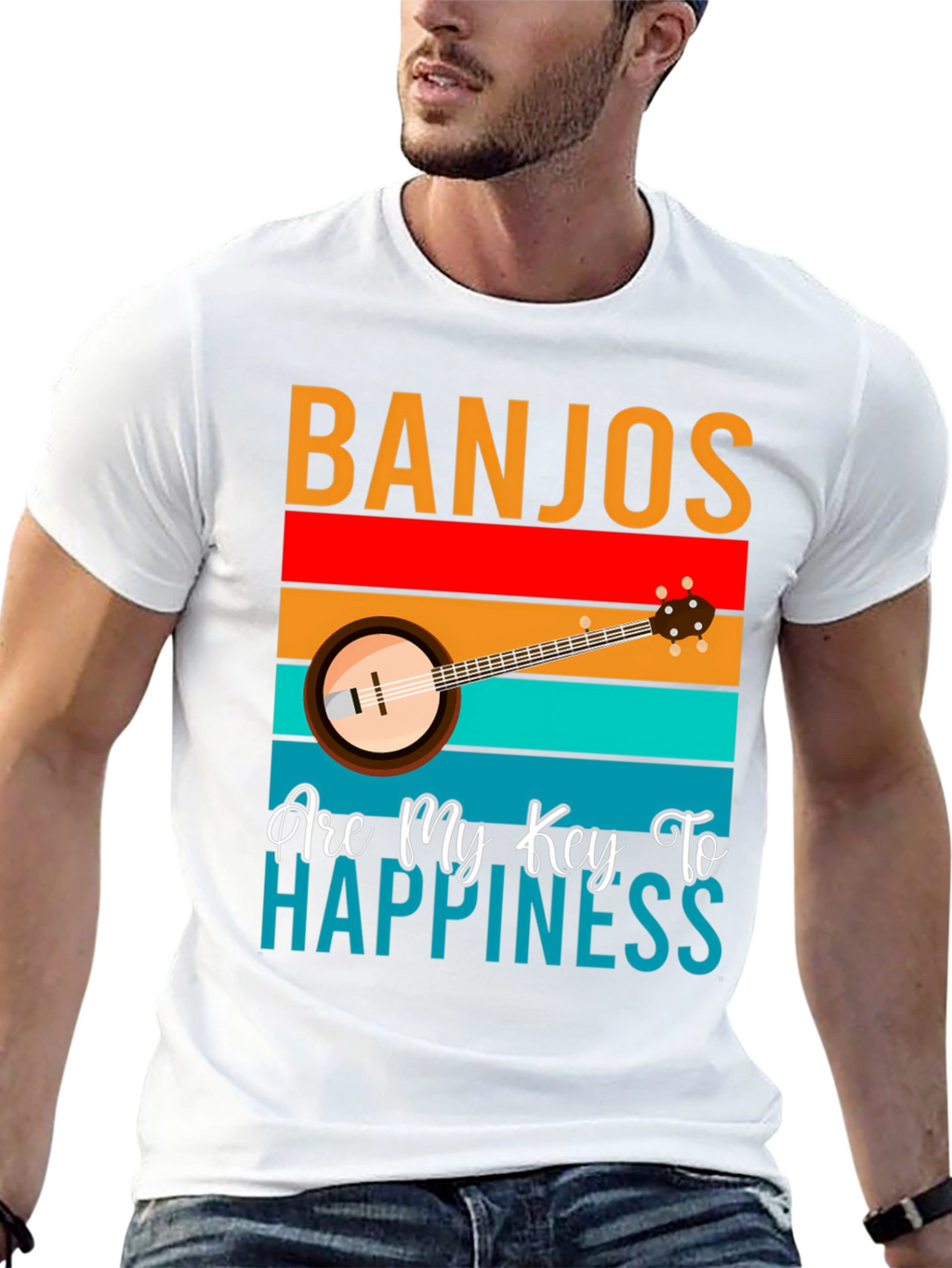 Banjos Are My Key To Happiness T-Shirt
