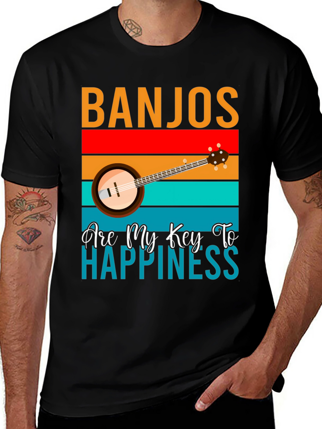 Banjos Are My Key To Happiness T-Shirt