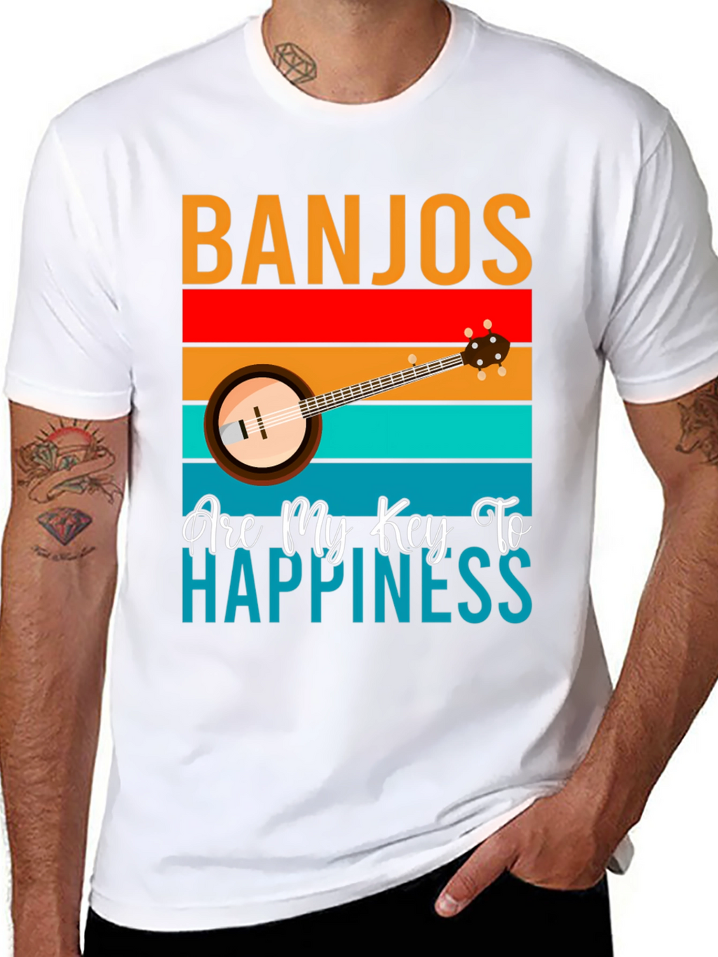 Banjos Are My Key To Happiness T-Shirt