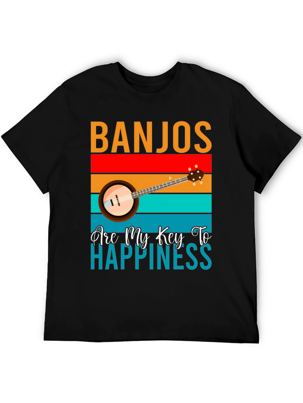 Banjos Are My Key To Happiness T-Shirt
