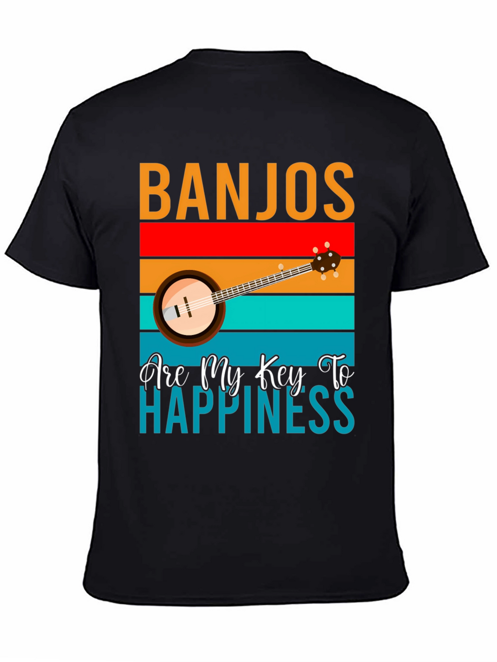 Banjos Are My Key To Happiness T-Shirt