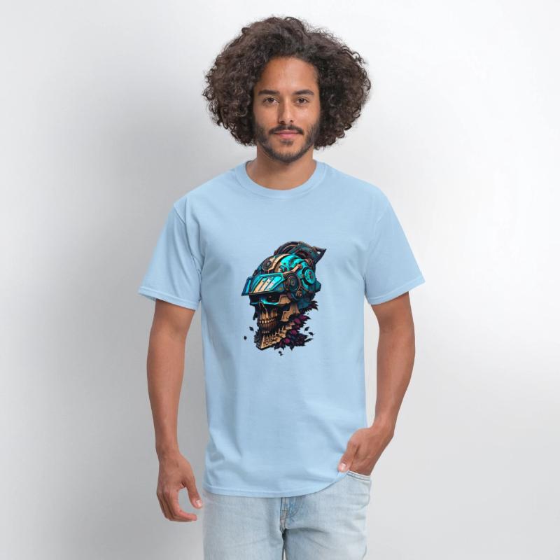 The Mechanical Death A Skull in a Visored Helmet