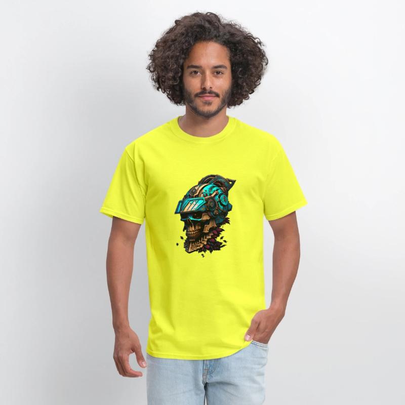 The Mechanical Death A Skull in a Visored Helmet