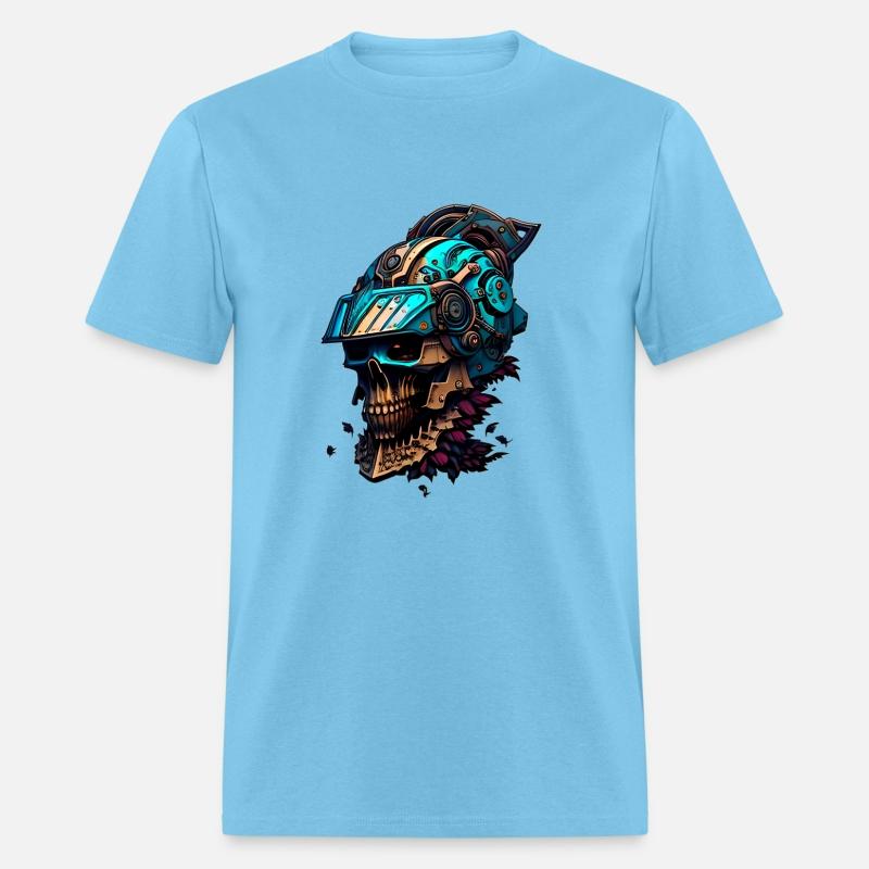 The Mechanical Death A Skull in a Visored Helmet