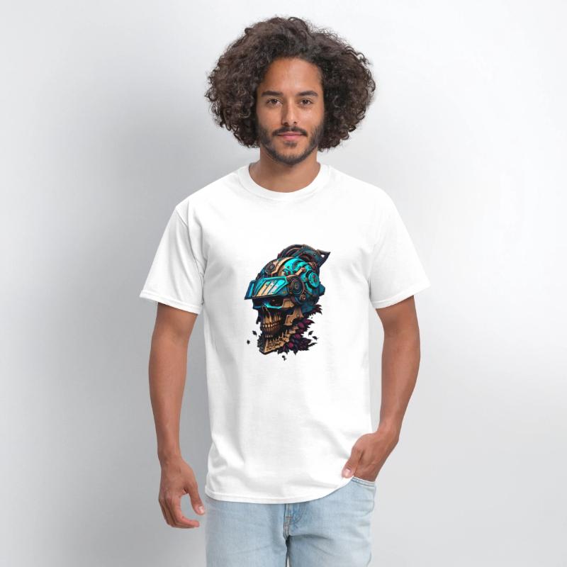 The Mechanical Death A Skull in a Visored Helmet