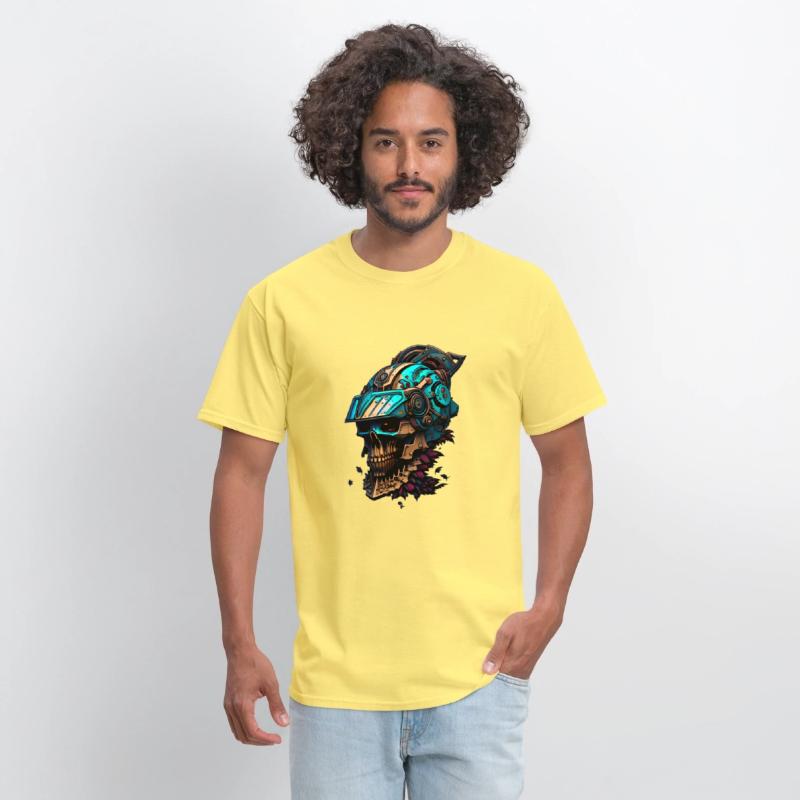 The Mechanical Death A Skull in a Visored Helmet