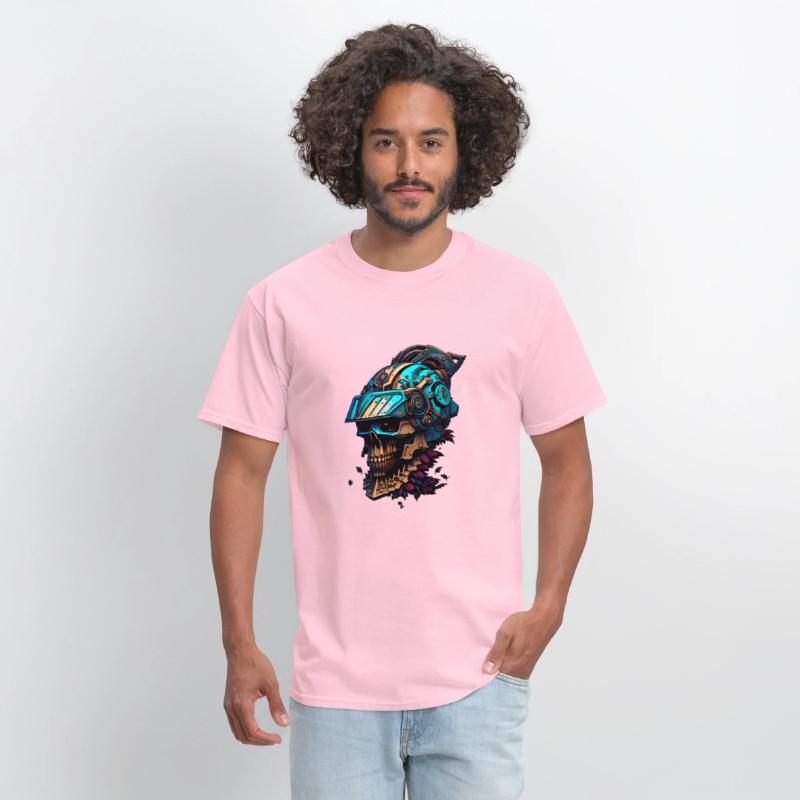 The Mechanical Death A Skull in a Visored Helmet