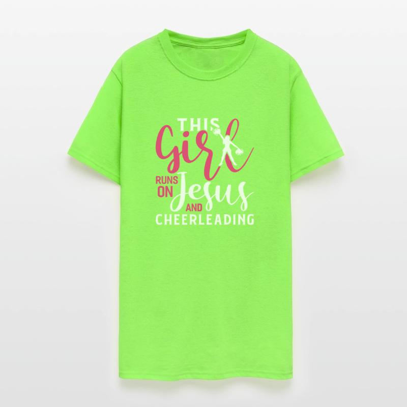This Girl Runs On Jesus And Cheer Funny