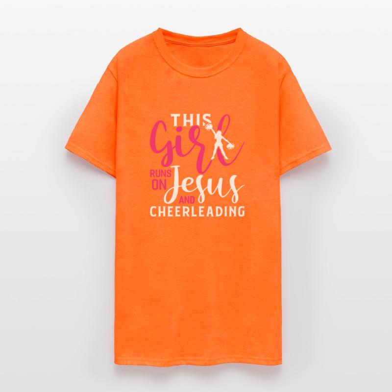 This Girl Runs On Jesus And Cheer Funny