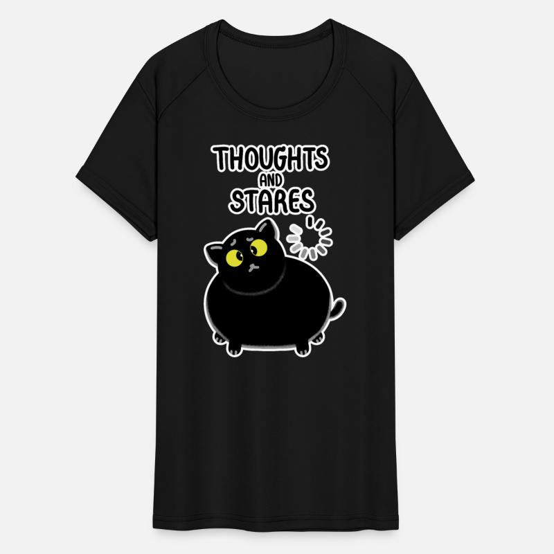 Thoughts And Stares Black lucky cat