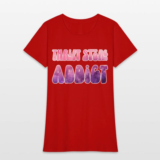 Thrift Store Addict pink watercolor