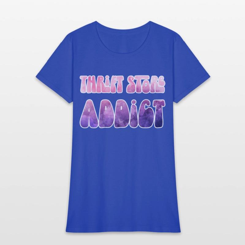 Thrift Store Addict pink watercolor