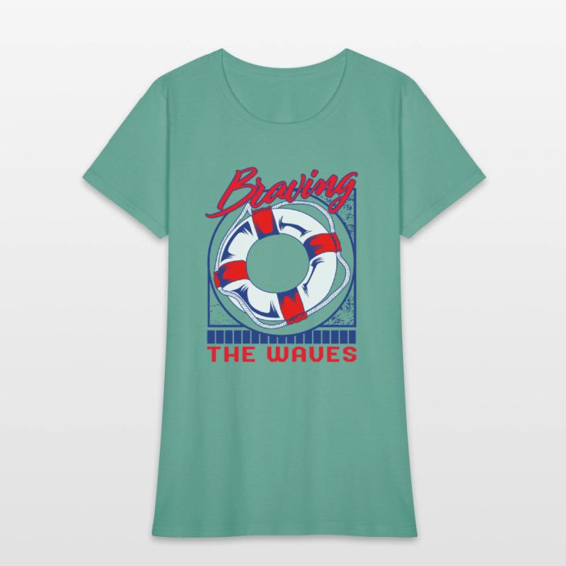 Titanic Shirt, Braving The Waves Tee, Gift For