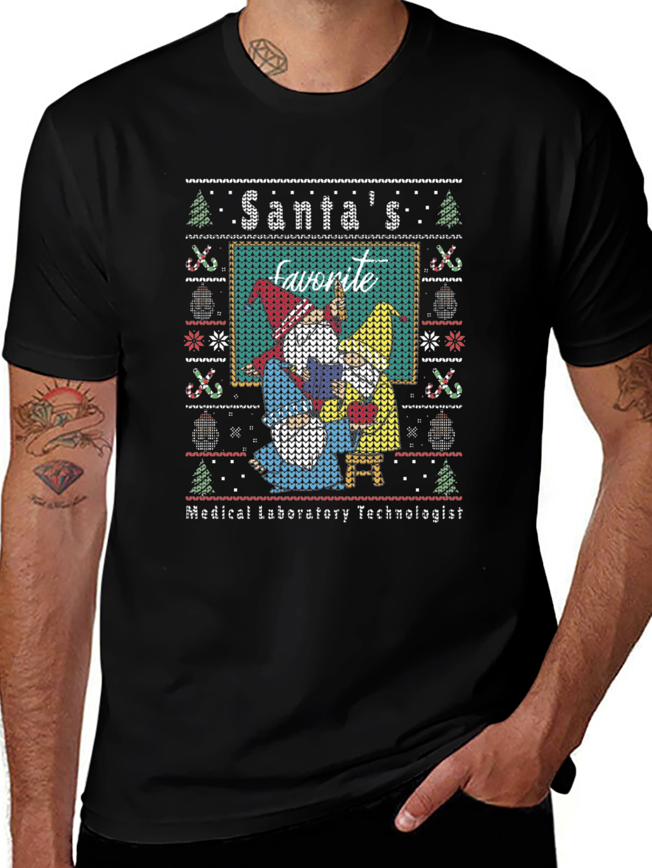 Santas Favorite Medical Laboratory Technologist Christmas T-Shirt