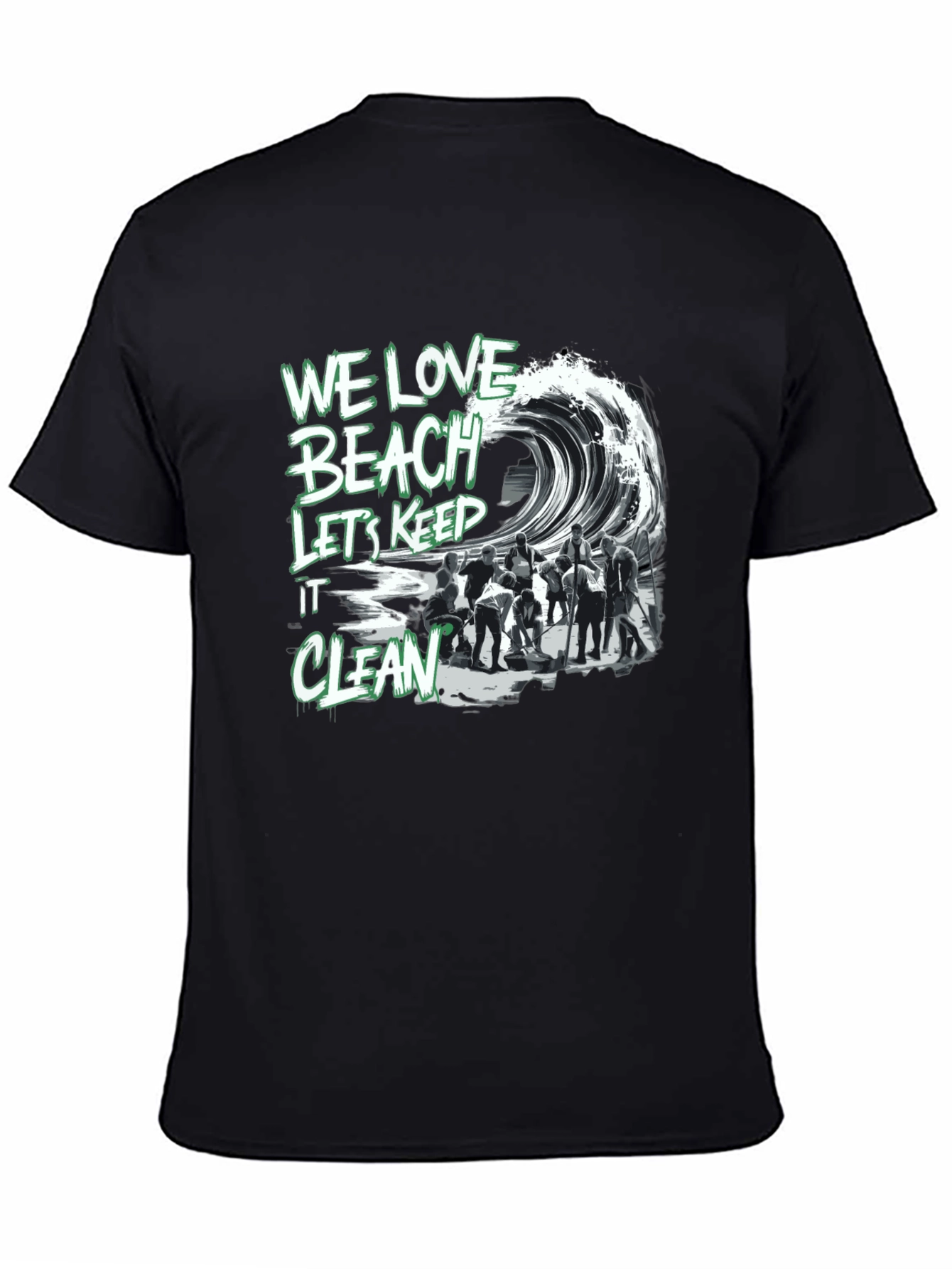 We Love Beach T-Shirt - Keep it Clean!