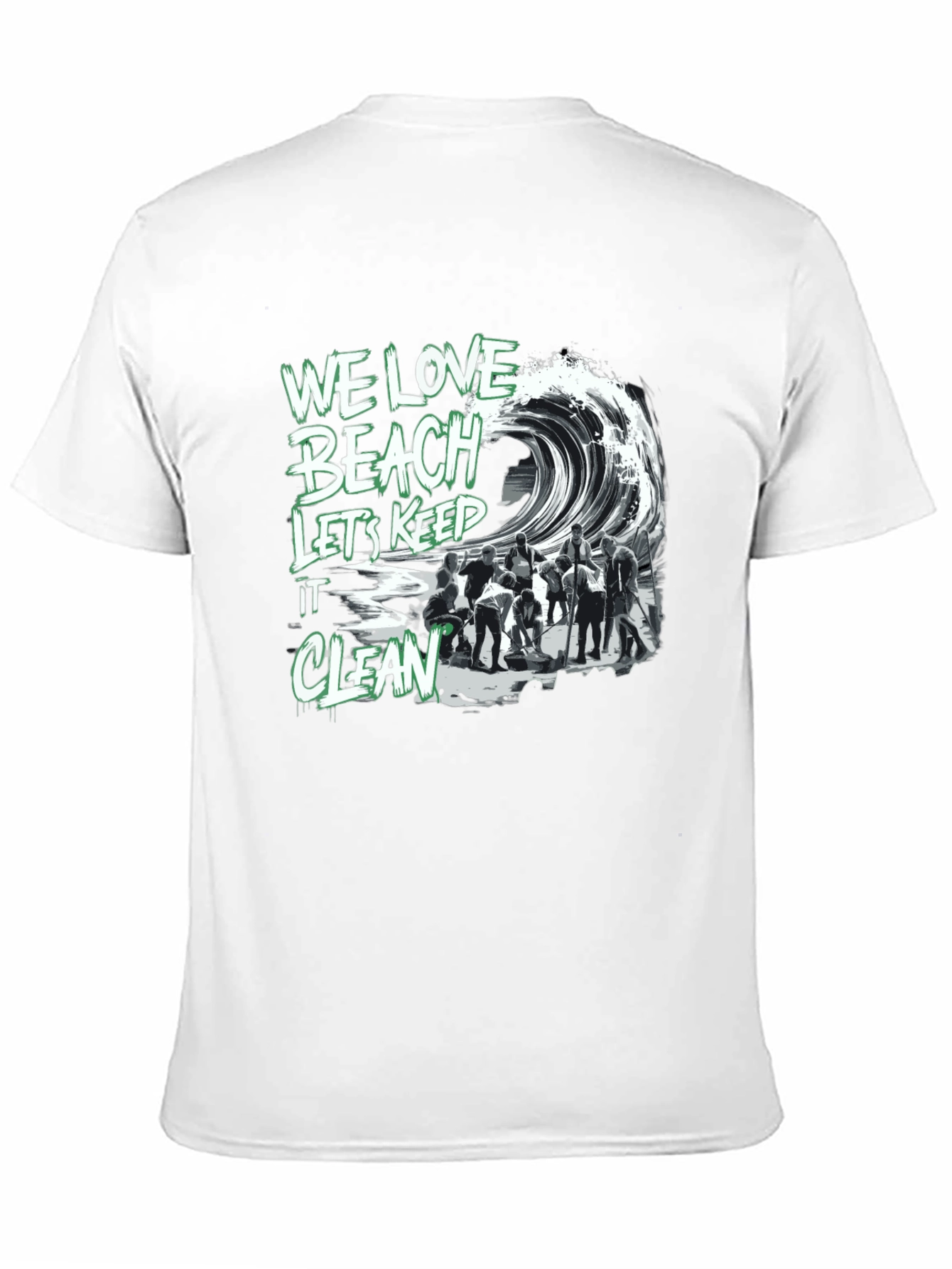 We Love Beach T-Shirt - Keep it Clean!