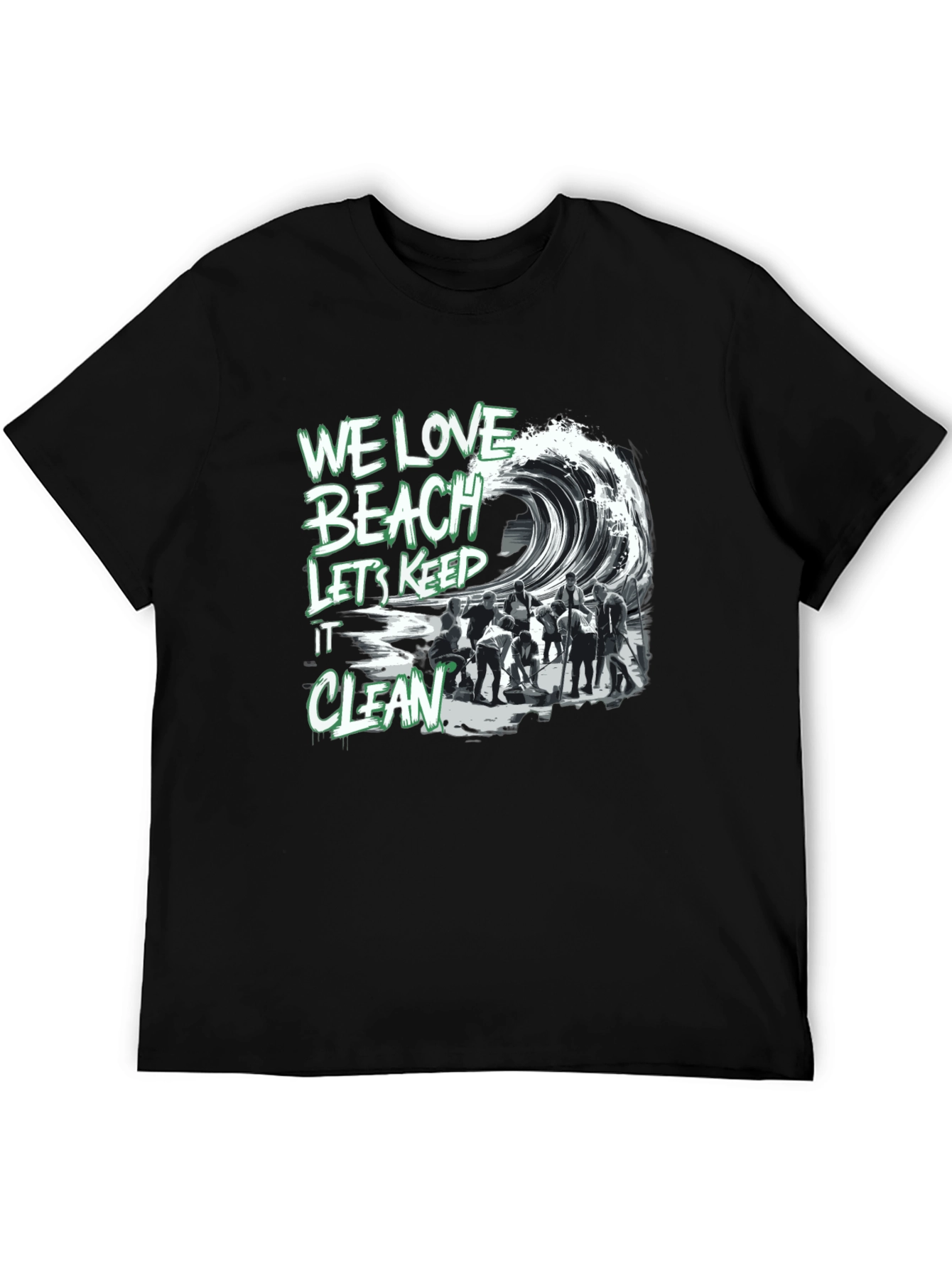 We Love Beach T-Shirt - Keep it Clean!