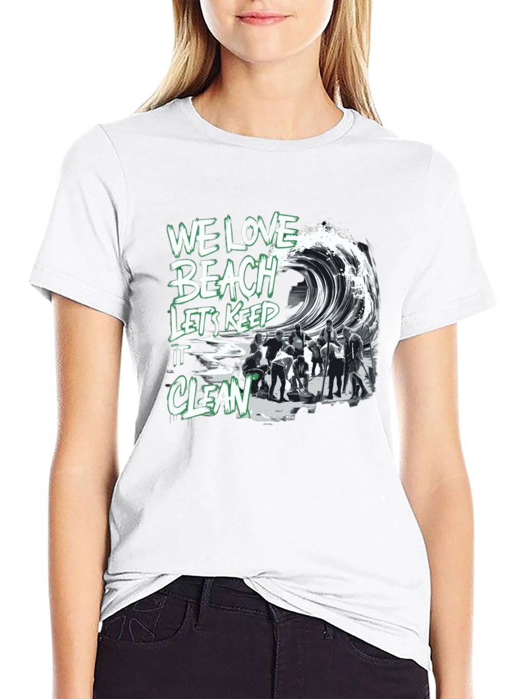 We Love Beach T-Shirt - Keep it Clean!