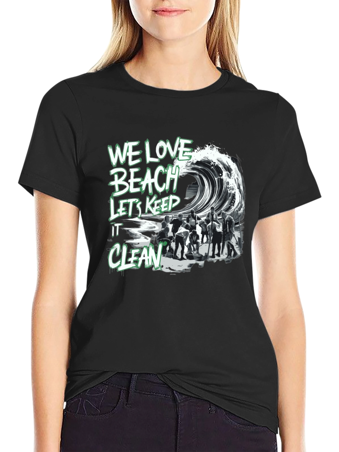 We Love Beach T-Shirt - Keep it Clean!