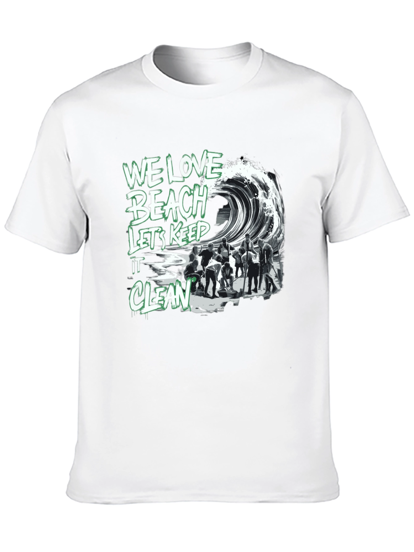 We Love Beach T-Shirt - Keep it Clean!