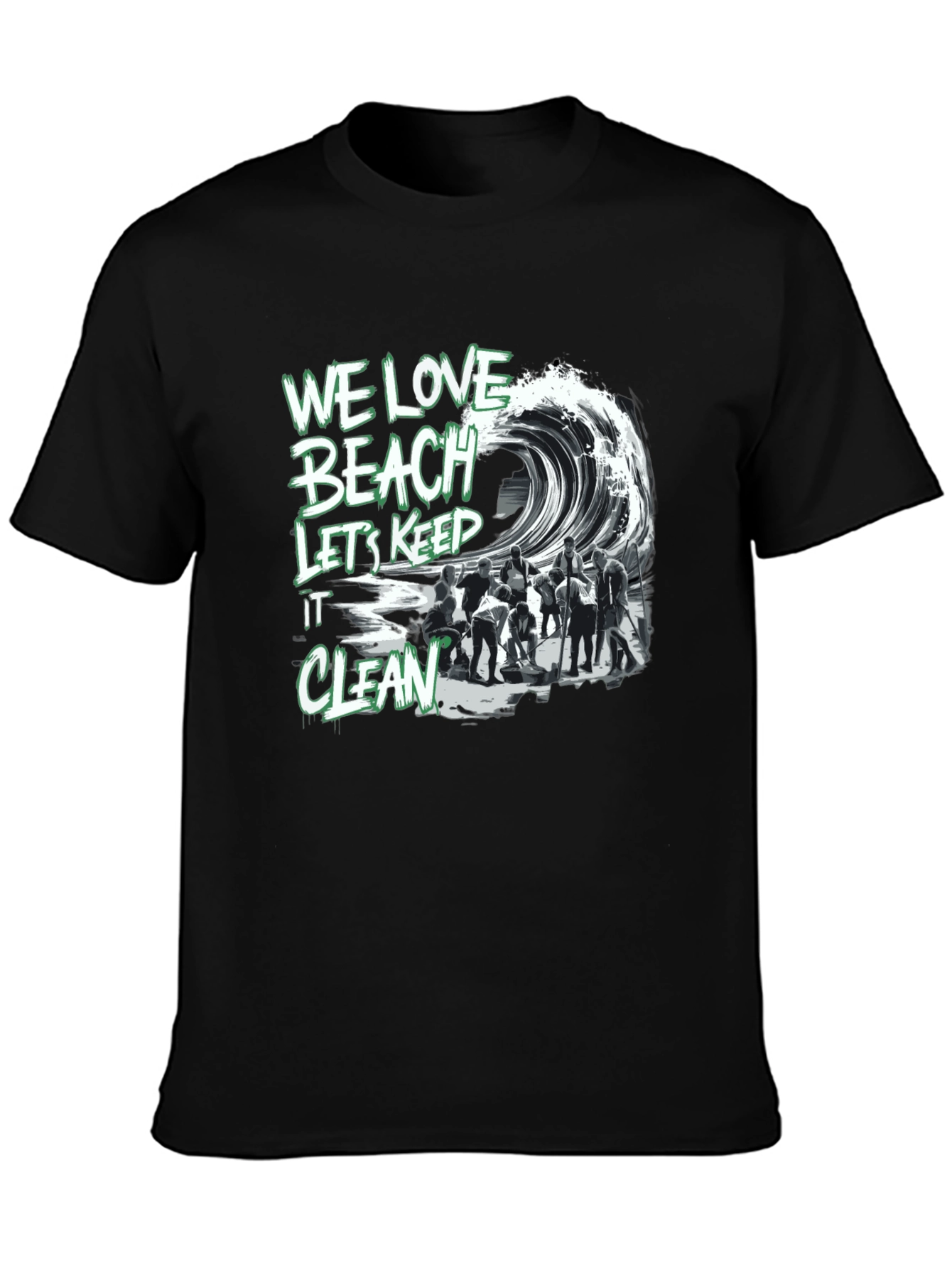 We Love Beach T-Shirt - Keep it Clean!