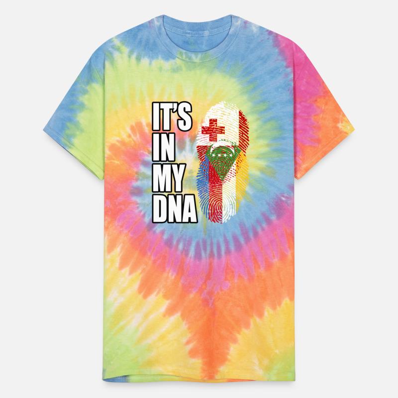 Tongan And Comoran Mix Heritage DNA Flag