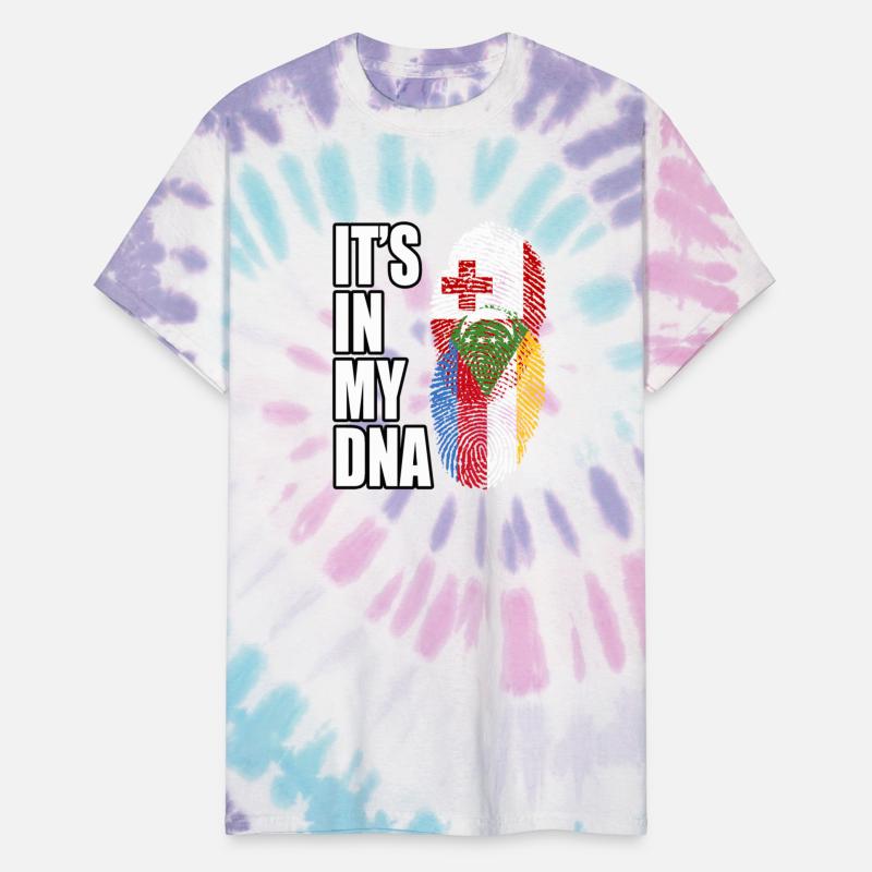 Tongan And Comoran Mix Heritage DNA Flag