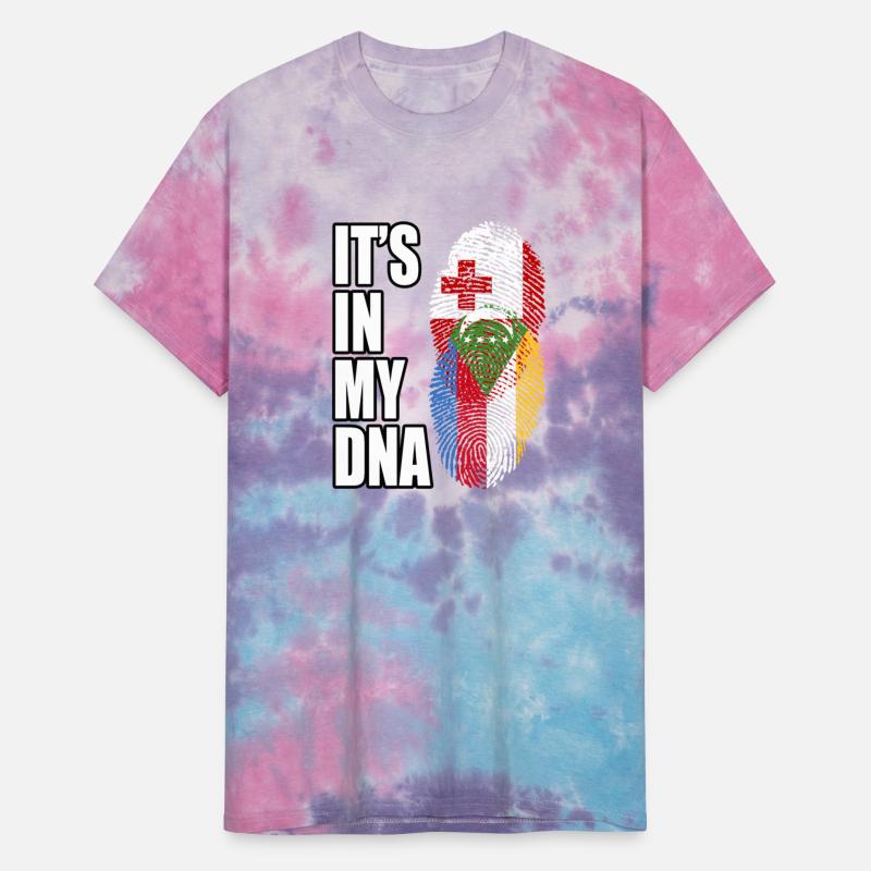 Tongan And Comoran Mix Heritage DNA Flag