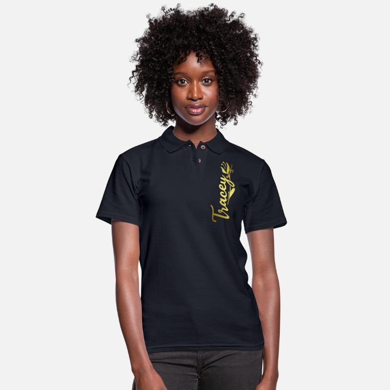 Tracey Name Faux Gold Tulip Flourish