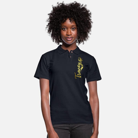 Tracey Name Faux Gold Tulip Flourish