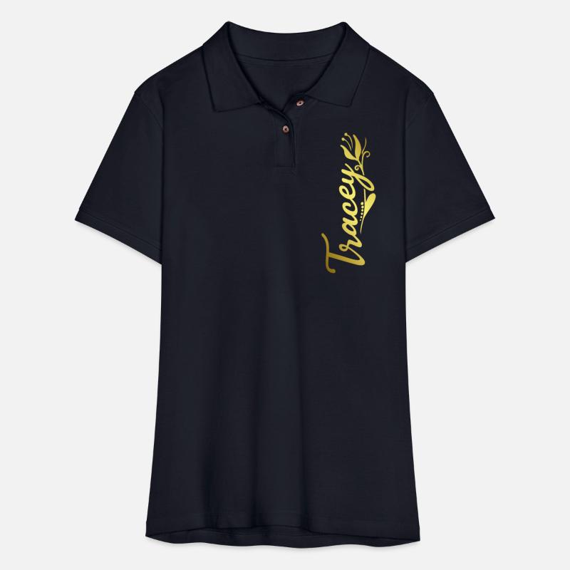 Tracey Name Faux Gold Tulip Flourish