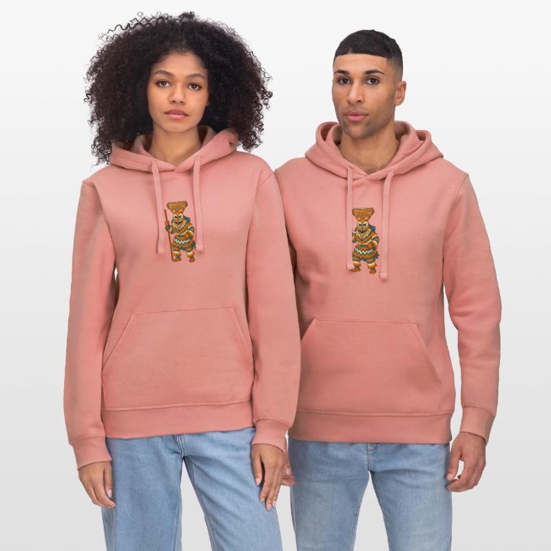 Tribal Masked Warrior Illustration