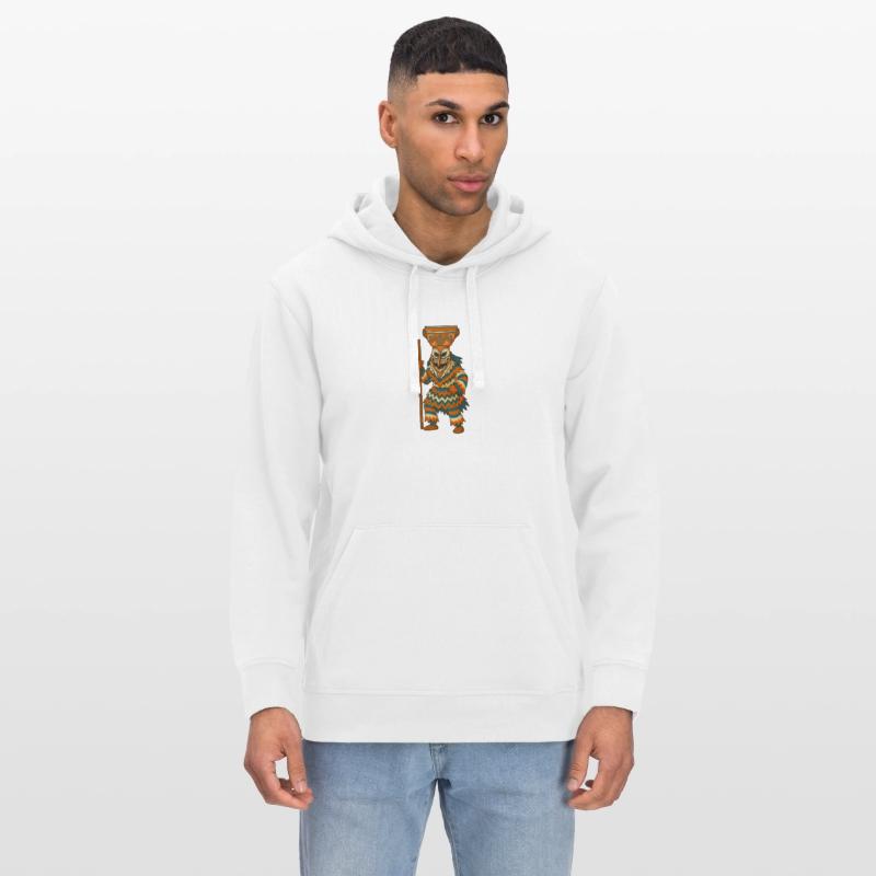 Tribal Masked Warrior Illustration