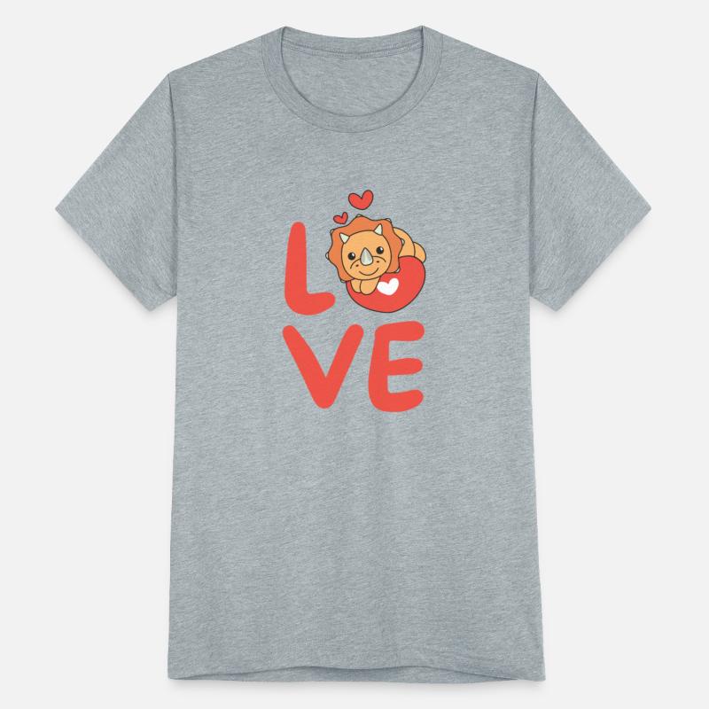 Triceratops For Valentine's Day Cute Animals