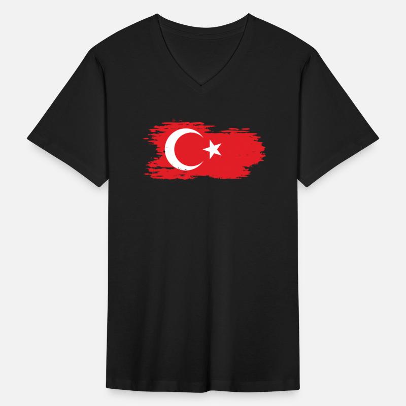 Turkey - national flag, brush effect
