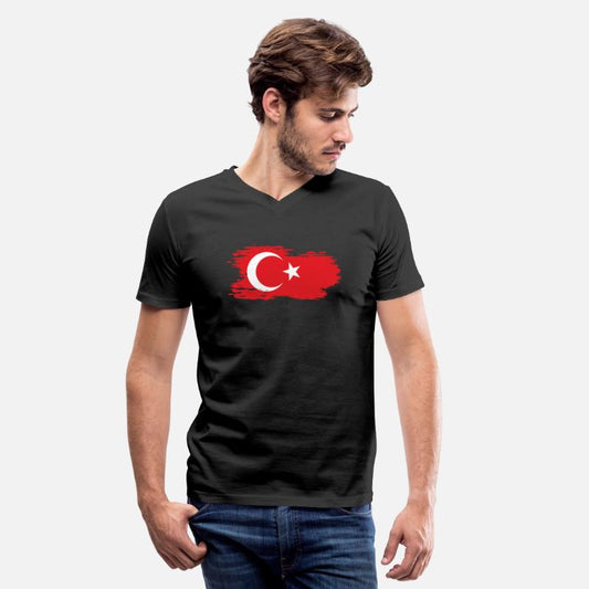 Turkey - national flag, brush effect
