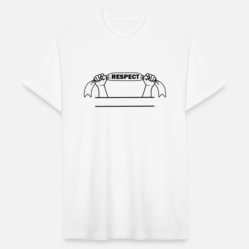 Two hands with ribbon respect