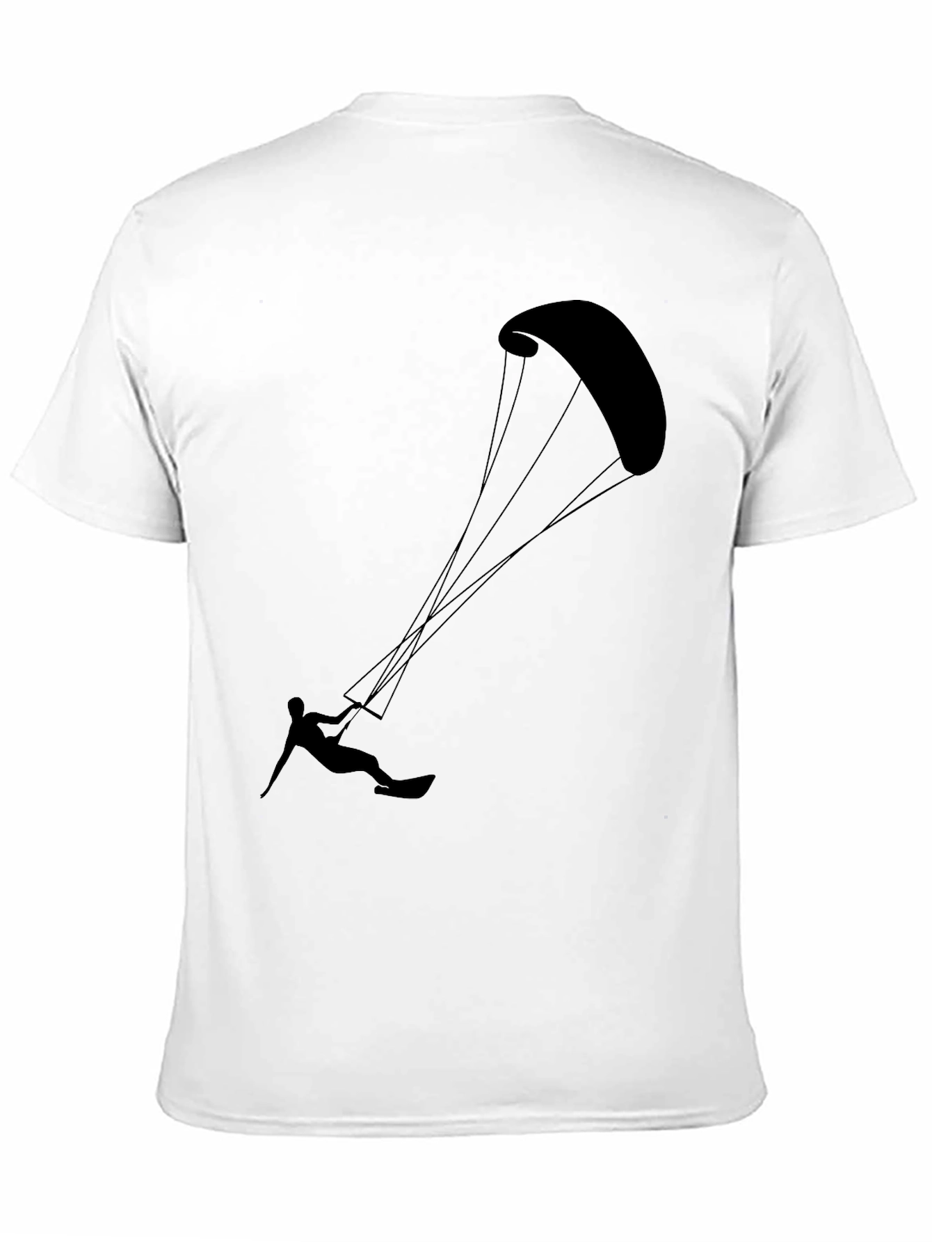 Kitesurfing Black Graphic Tee