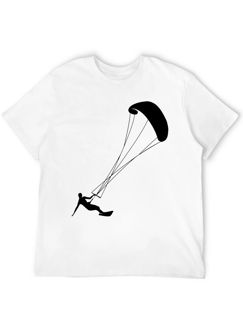 Kitesurfing Black Graphic Tee