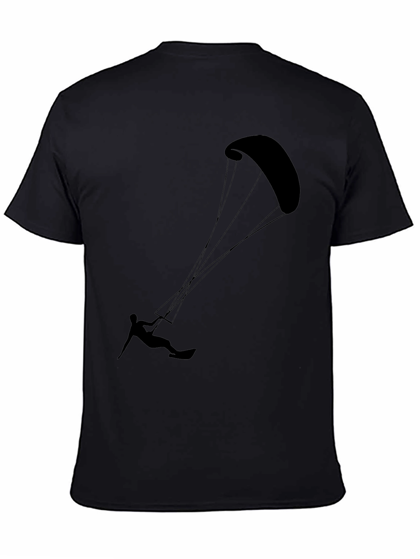 Kitesurfing Black Graphic Tee