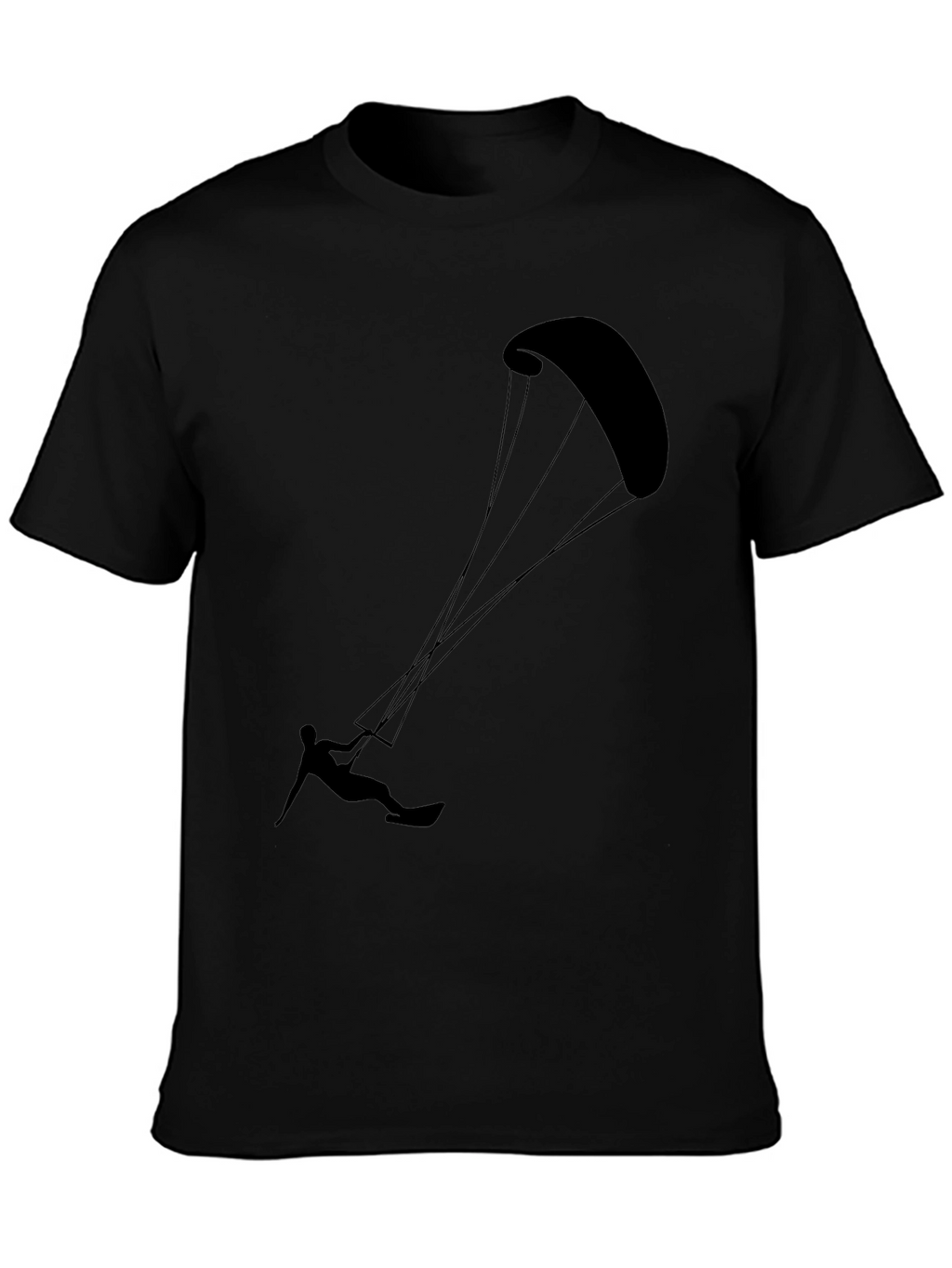 Kitesurfing Black Graphic Tee