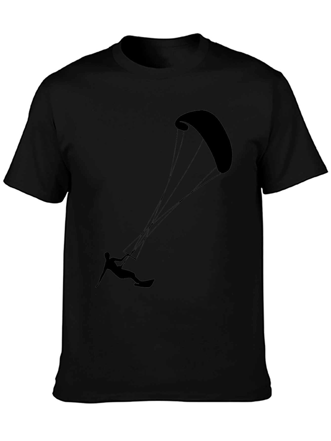 Kitesurfing Black Graphic Tee