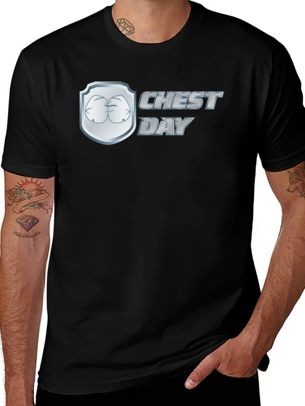 Chest Day Mens Graphic T-Shirt