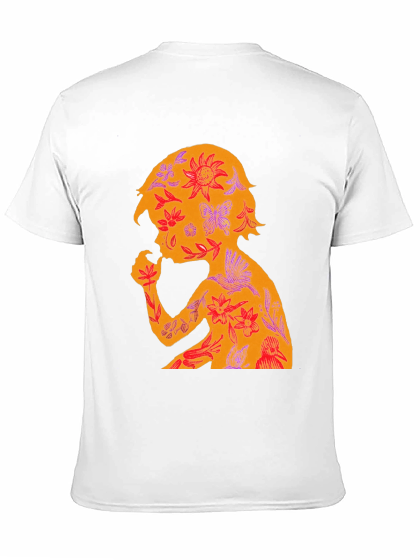 Floral Child Silhouette Graphic Tee