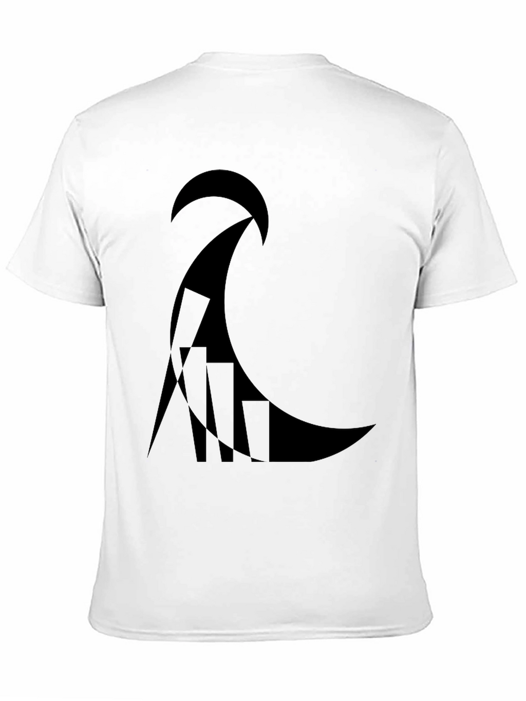 Abstract Graphic Black T-Shirt