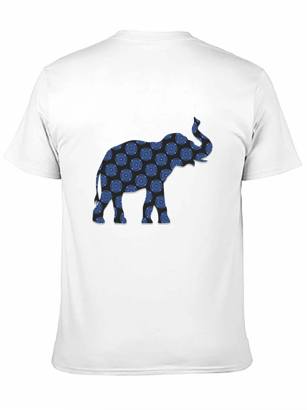 Elephant Print Black T-Shirt
